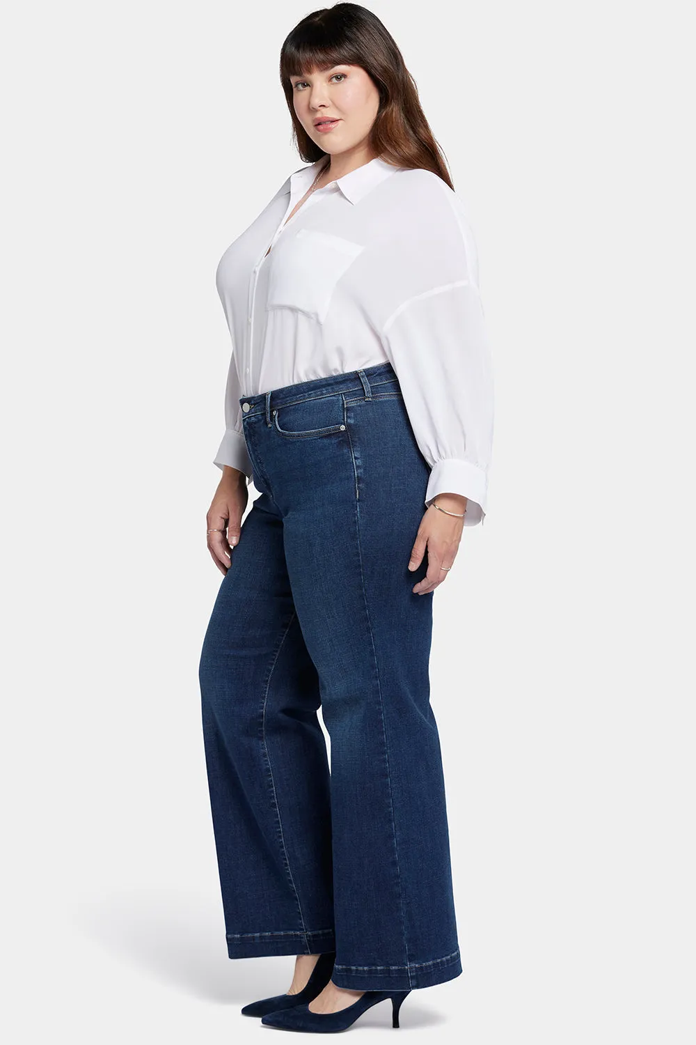 Teresa Wide Leg Jeans In Plus Size - Cambridge sold by NYDJ product image thumbnail 5
