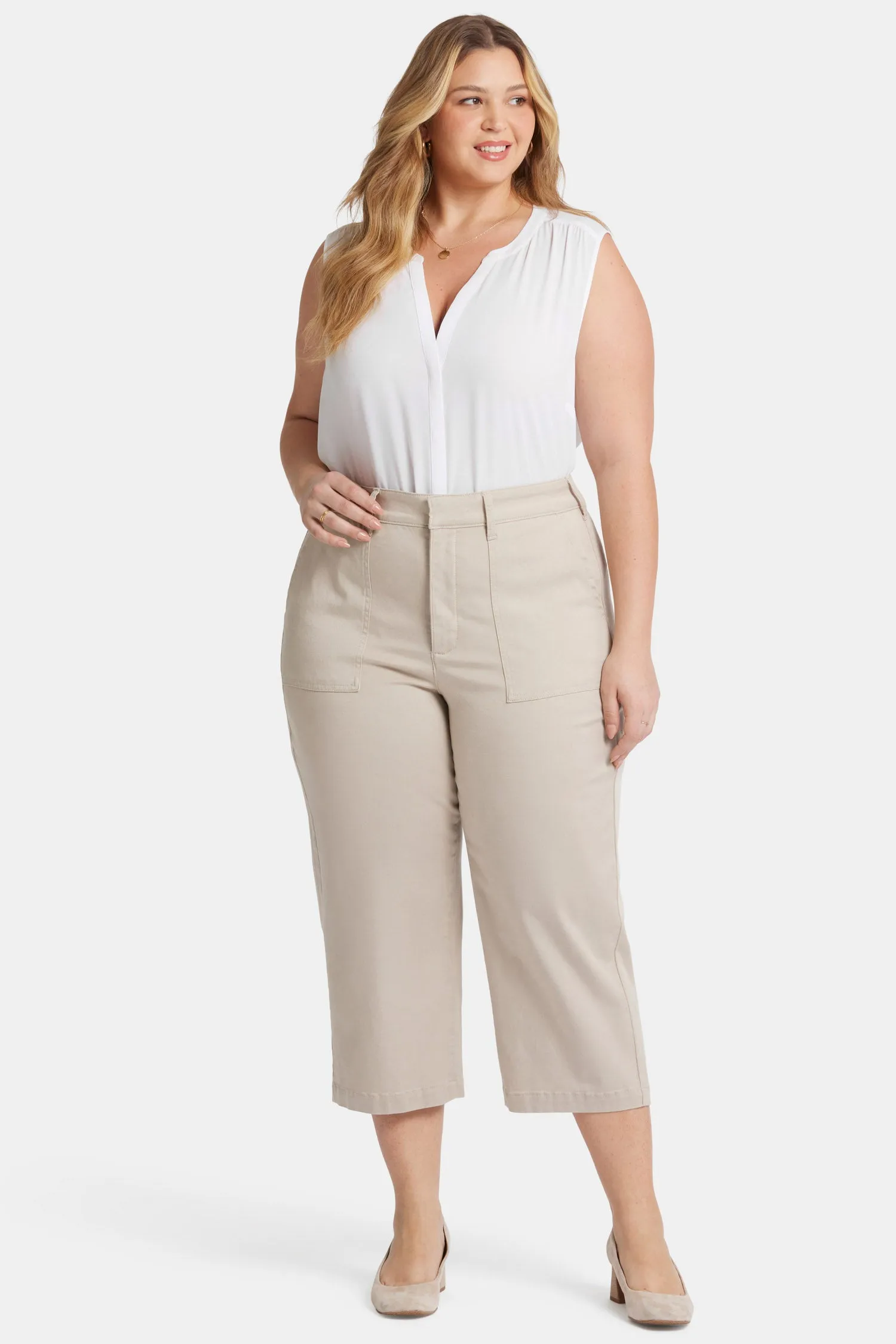Utility Pants In Plus Size - Feather sold by NYDJ