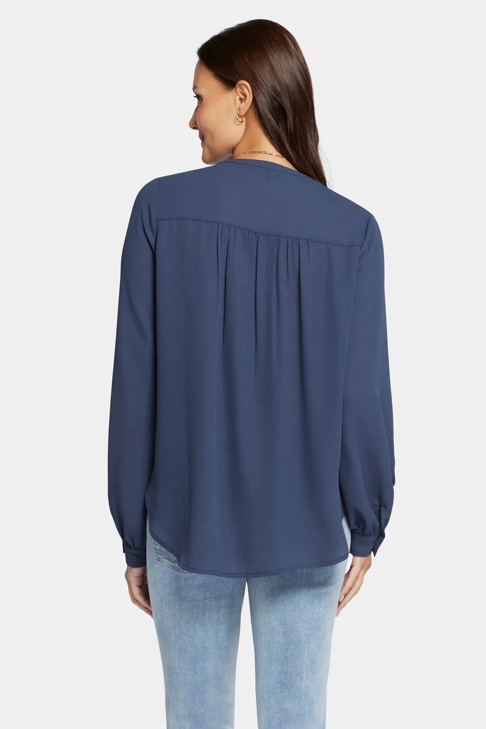 Simone Blouse - Oxford Navy sold by NYDJ product image thumbnail 2