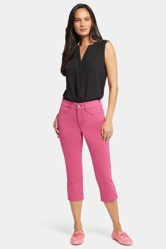 Waist-Match™ Slim Straight Crop Jeans - Raspberry Pink sold by NYDJ