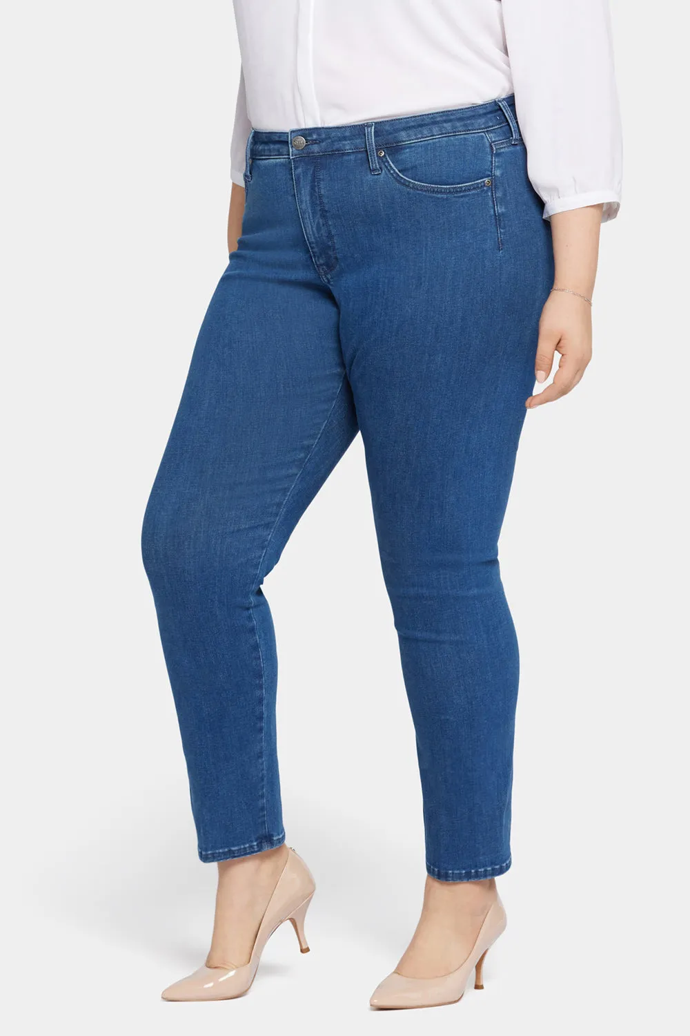 Le Silhouette Sheri Slim Jeans In Plus Size - Treasured sold by NYDJ product image thumbnail 3