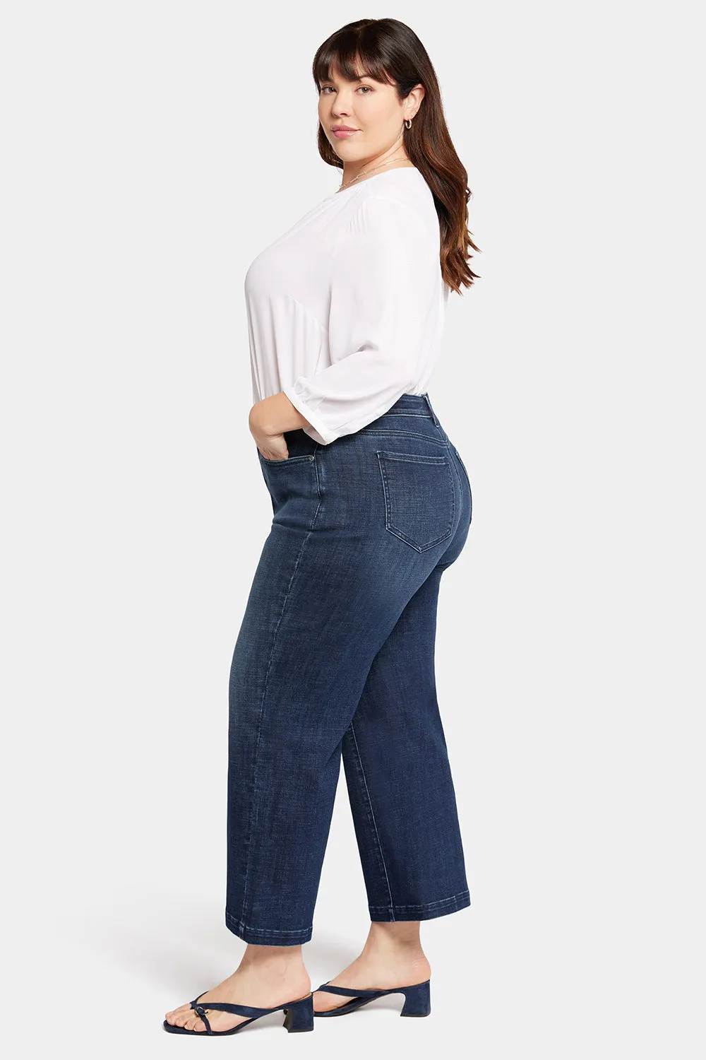Teresa Wide Leg Ankle Jeans In Plus Size - Inspire sold by NYDJ product image thumbnail 5