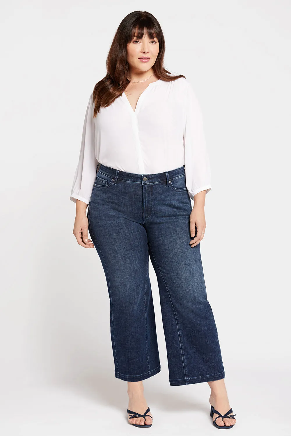 Teresa Wide Leg Ankle Jeans In Plus Size - Inspire sold by NYDJ product image thumbnail 4