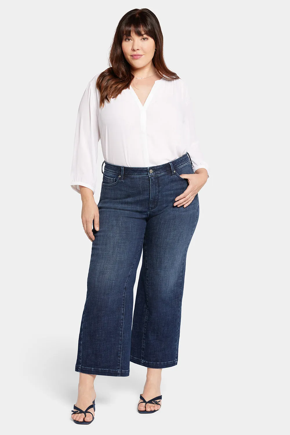 Teresa Wide Leg Ankle Jeans In Plus Size - Inspire sold by NYDJ