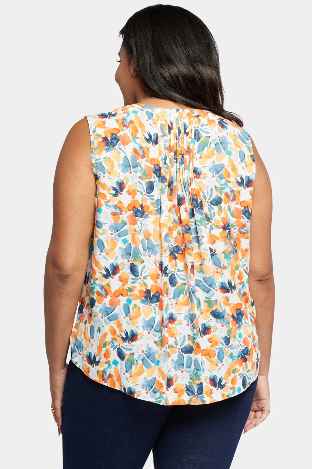 Sleeveless Pintuck Blouse In Plus Size - Cottage Pond sold by NYDJ product image thumbnail 2