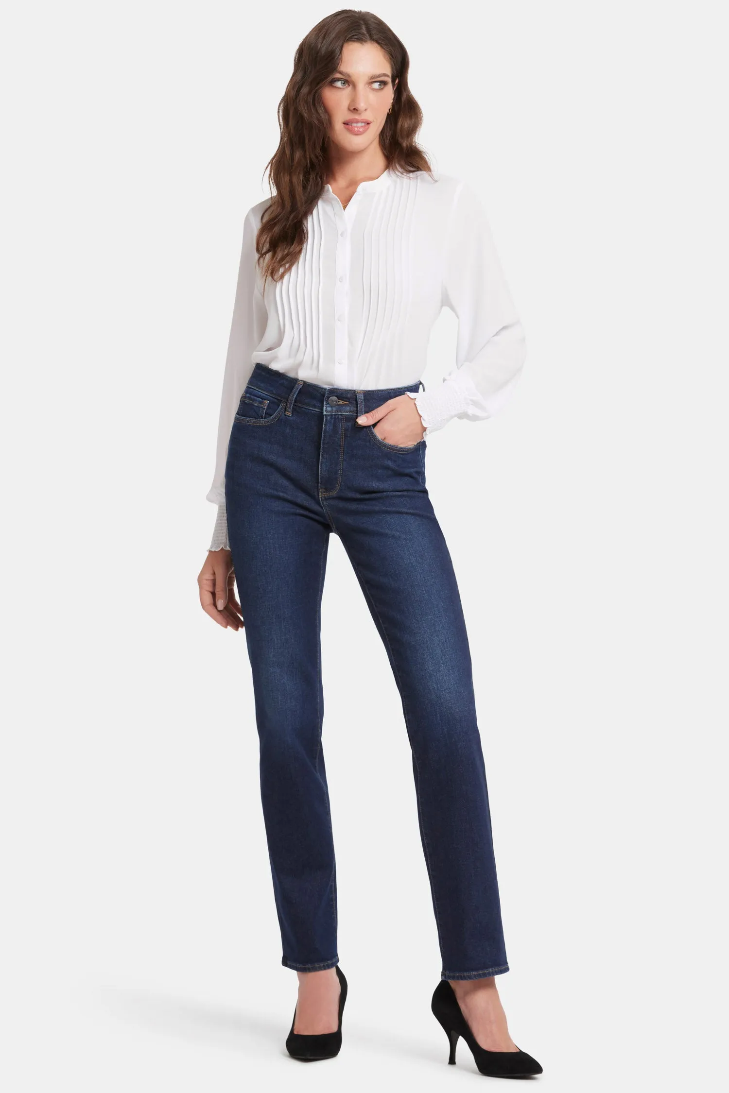 Marilyn Straight Jeans - River Bridge sold by NYDJ