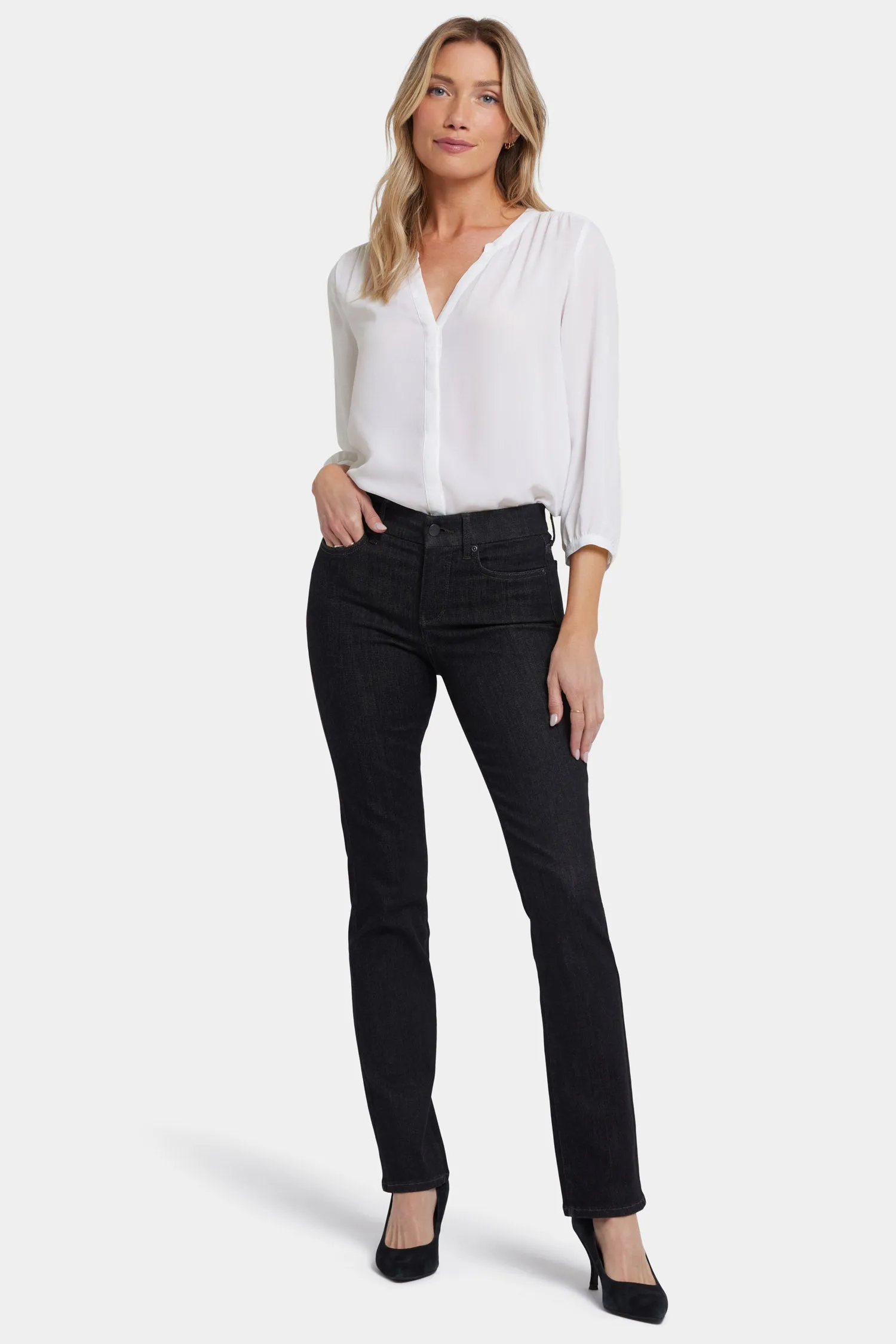 Waist-Match™ Marilyn Straight Jeans In Petite - Eternity sold by NYDJ
