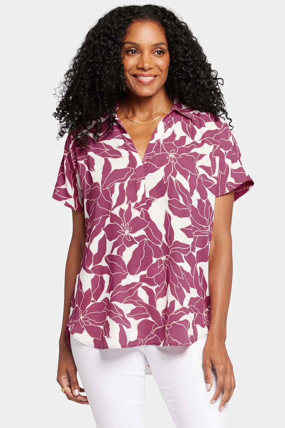 Becky Short Sleeved Blouse - Adonia sold by NYDJ product image thumbnail 4