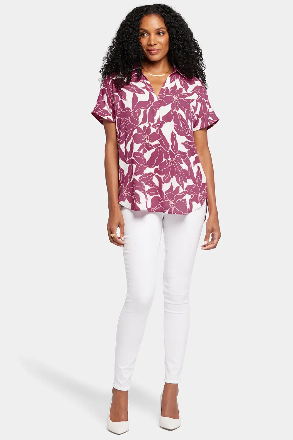 Becky Short Sleeved Blouse - Adonia sold by NYDJ product image thumbnail 5