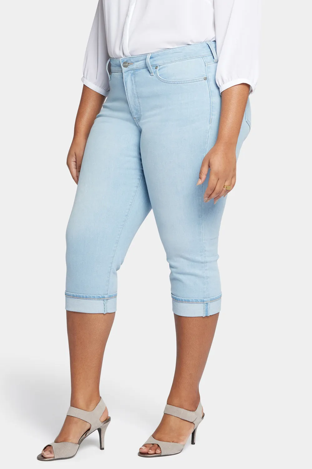 Marilyn Straight Crop Jeans In Plus Size - Brightside sold by NYDJ product image thumbnail 3