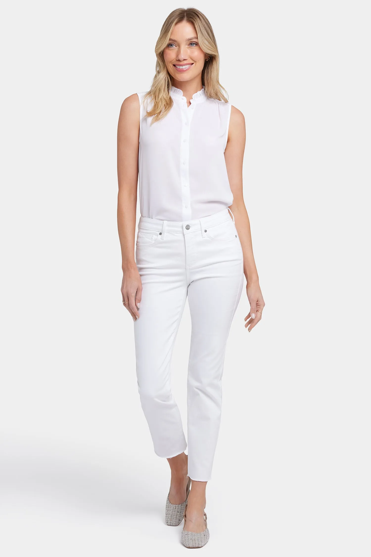 Sheri Slim Ankle Jeans - Optic White sold by NYDJ product image thumbnail 4