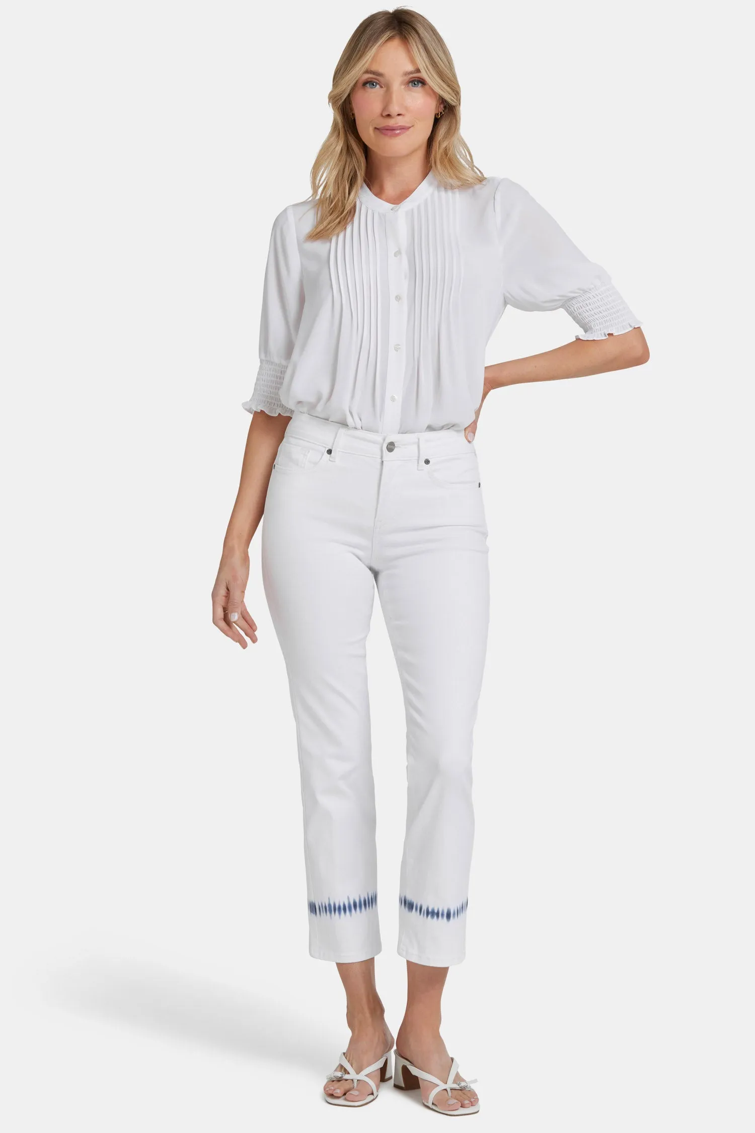 Marilyn Straight Ankle Jeans - Wave Tie Dye sold by NYDJ product image thumbnail 4