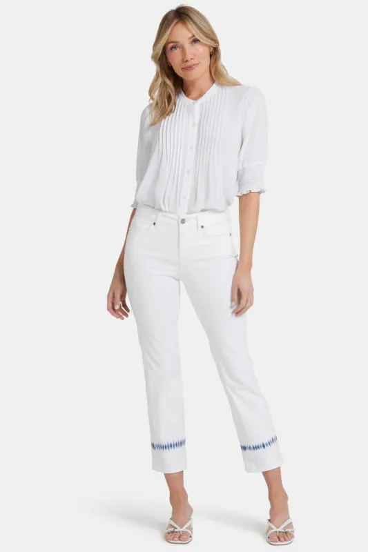 Marilyn Straight Ankle Jeans - Wave Tie Dye sold by NYDJ