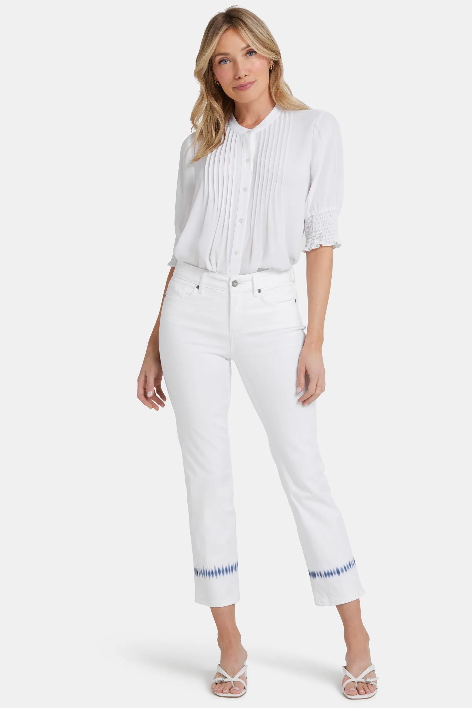 Marilyn Straight Ankle Jeans - Wave Tie Dye sold by NYDJ