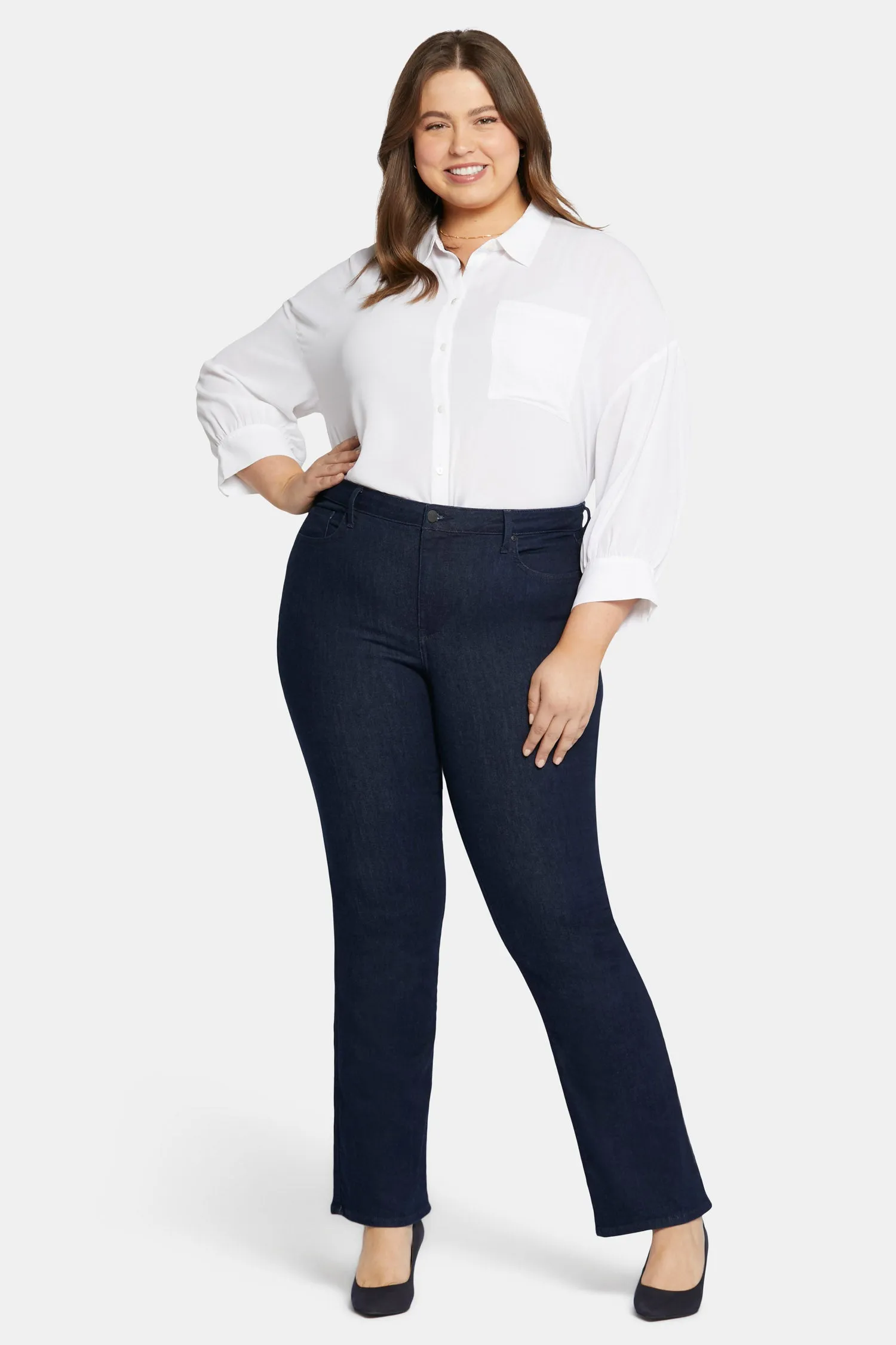 Barbara Bootcut Jeans In Plus Size - Rinse sold by NYDJ product image thumbnail 4