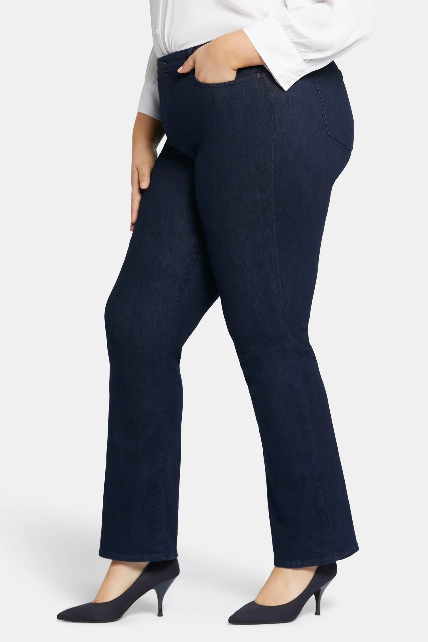Barbara Bootcut Jeans In Plus Size - Rinse sold by NYDJ product image thumbnail 3