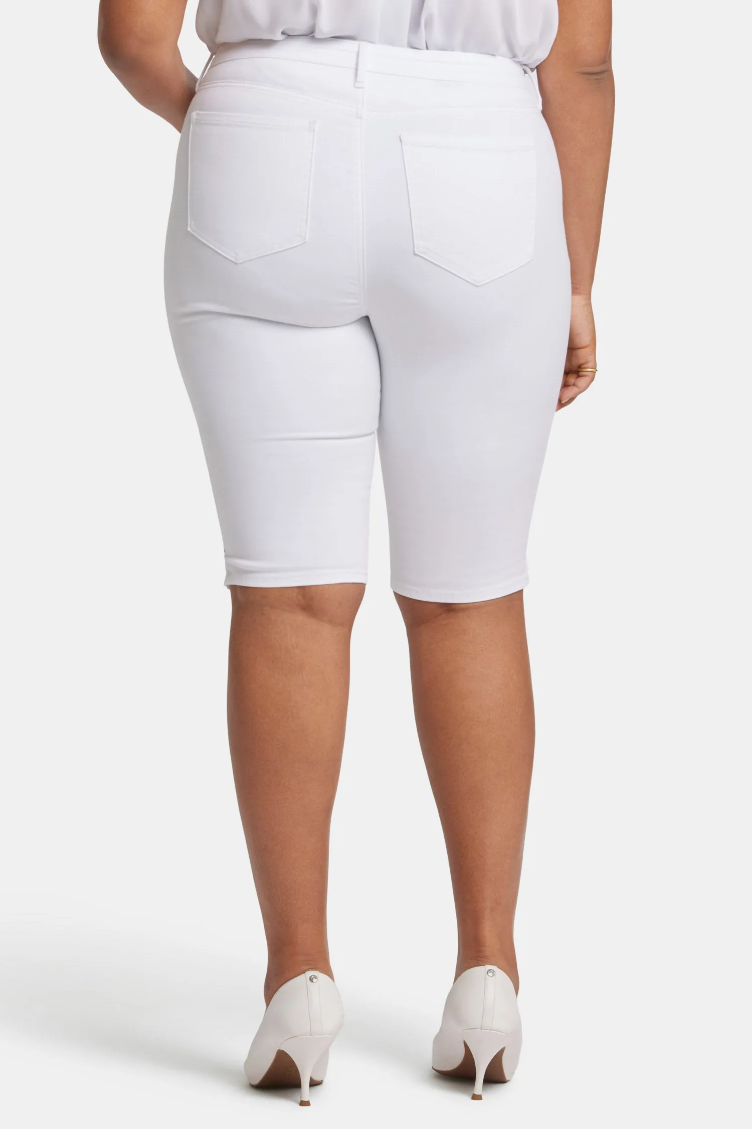 Sophie Bike Capri Jeans In Plus Size - Optic White sold by NYDJ product image thumbnail 2