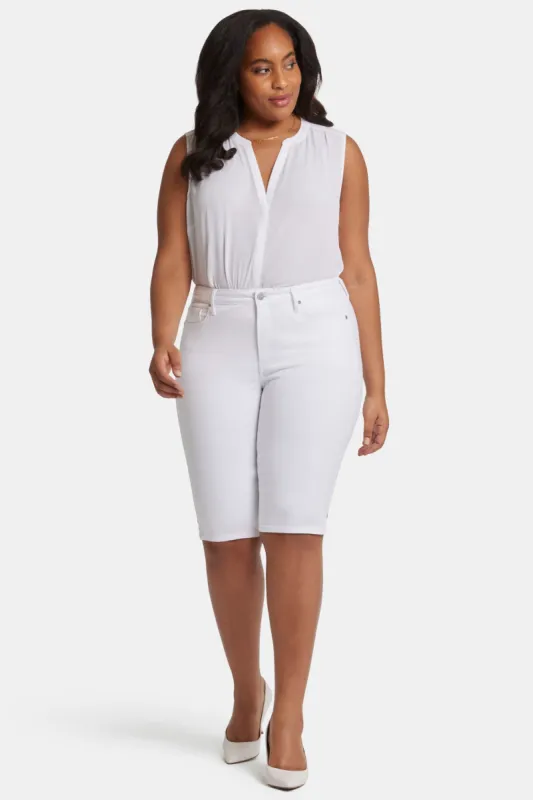 Sophie Bike Capri Jeans In Plus Size - Optic White sold by NYDJ