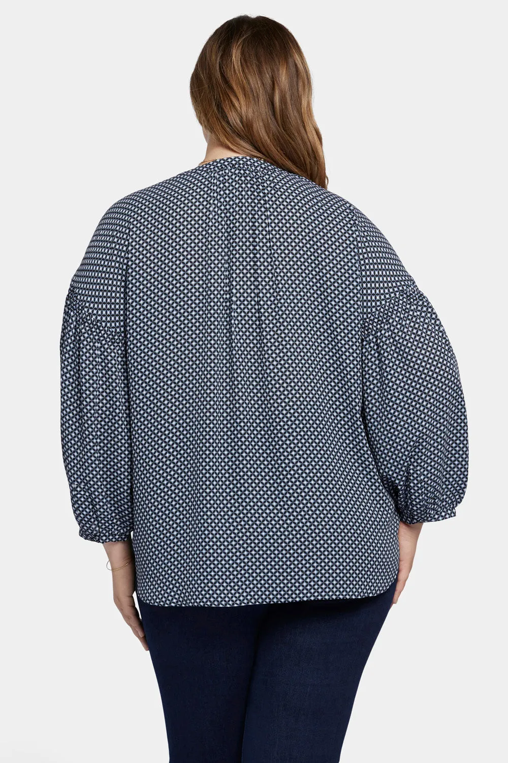 Paulina Peasant Blouse In Plus Size - Diamond Peak sold by NYDJ product image thumbnail 2