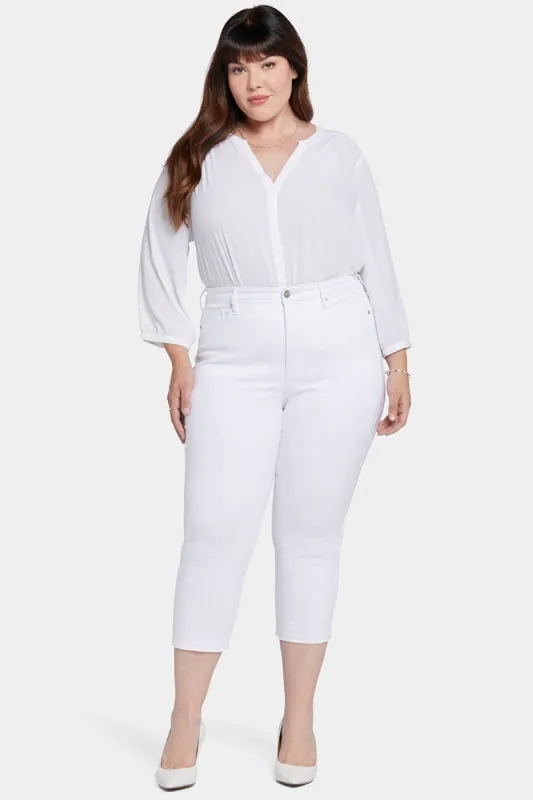 Chloe Capri Jeans In Plus Size - Optic White sold by NYDJ