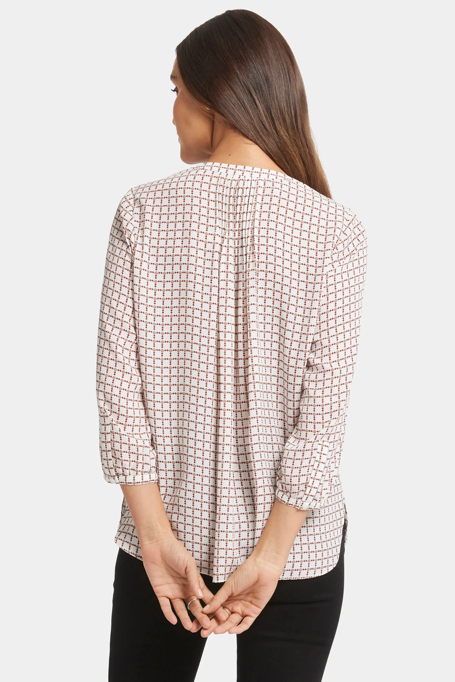 Pintuck Blouse - Graceful Geo sold by NYDJ product image thumbnail 2