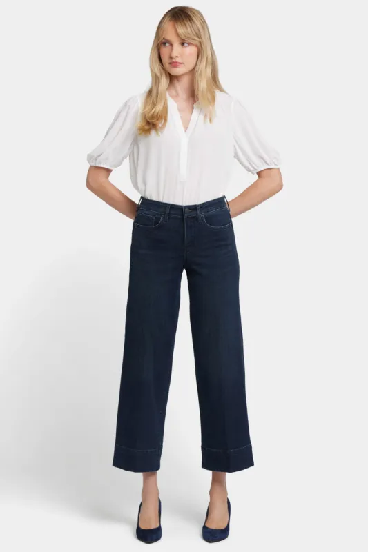 Teresa Wide Leg Ankle Jeans In Petite - Obsidian Blue sold by NYDJ