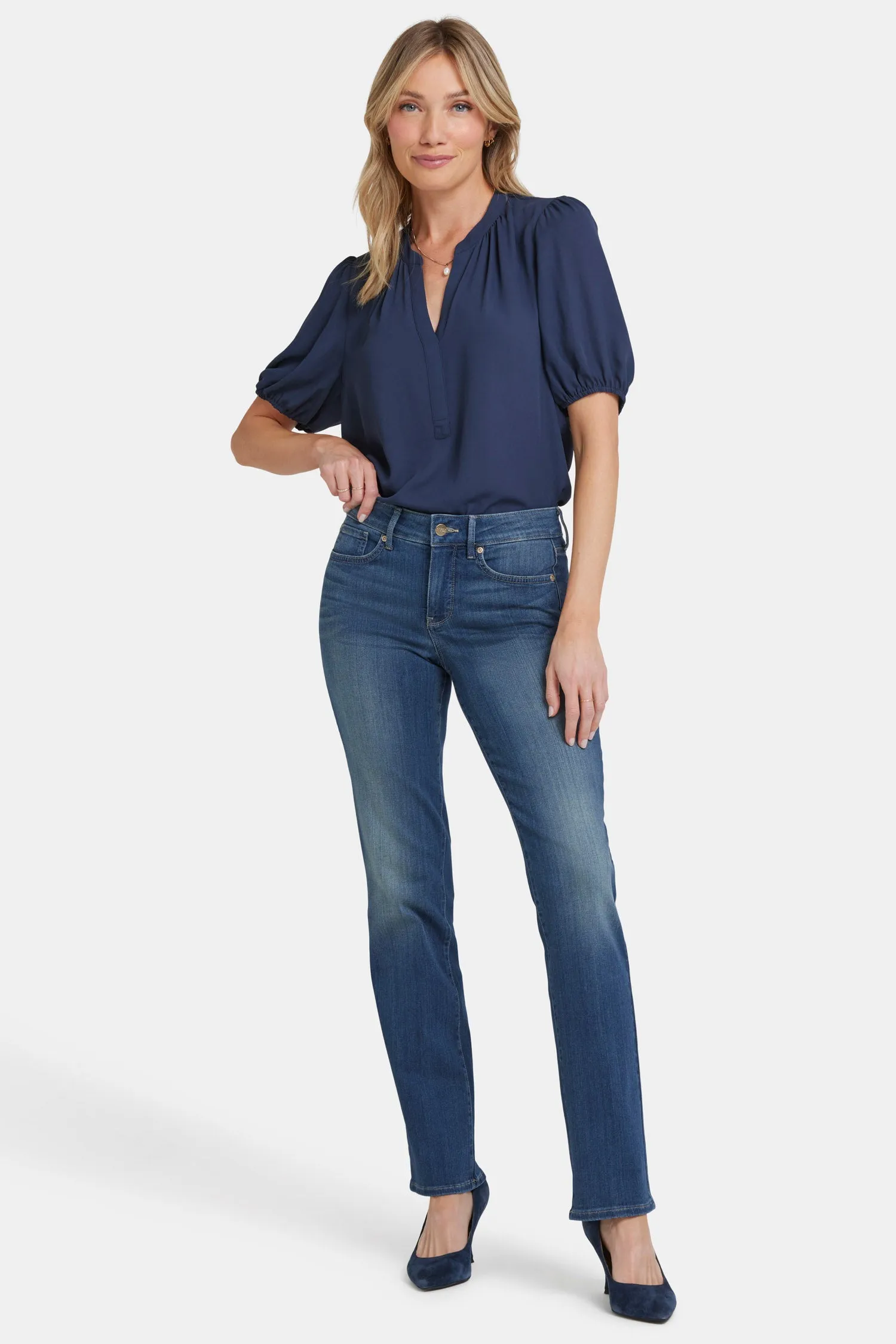 Marilyn Straight Jeans - Balance sold by NYDJ product image thumbnail 4