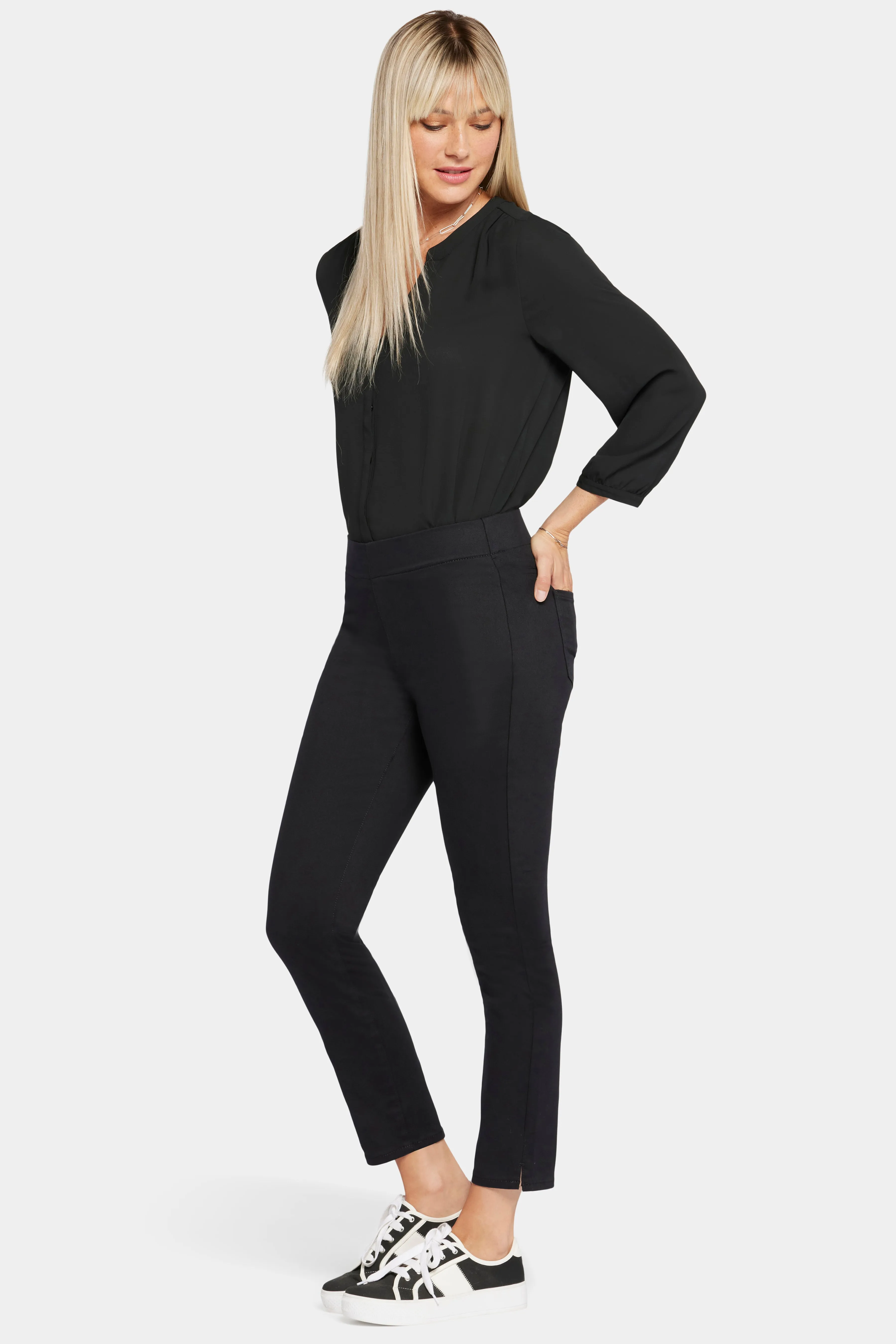 Skinny Ankle Pull-On Jeans - Black sold by NYDJ product image thumbnail 5