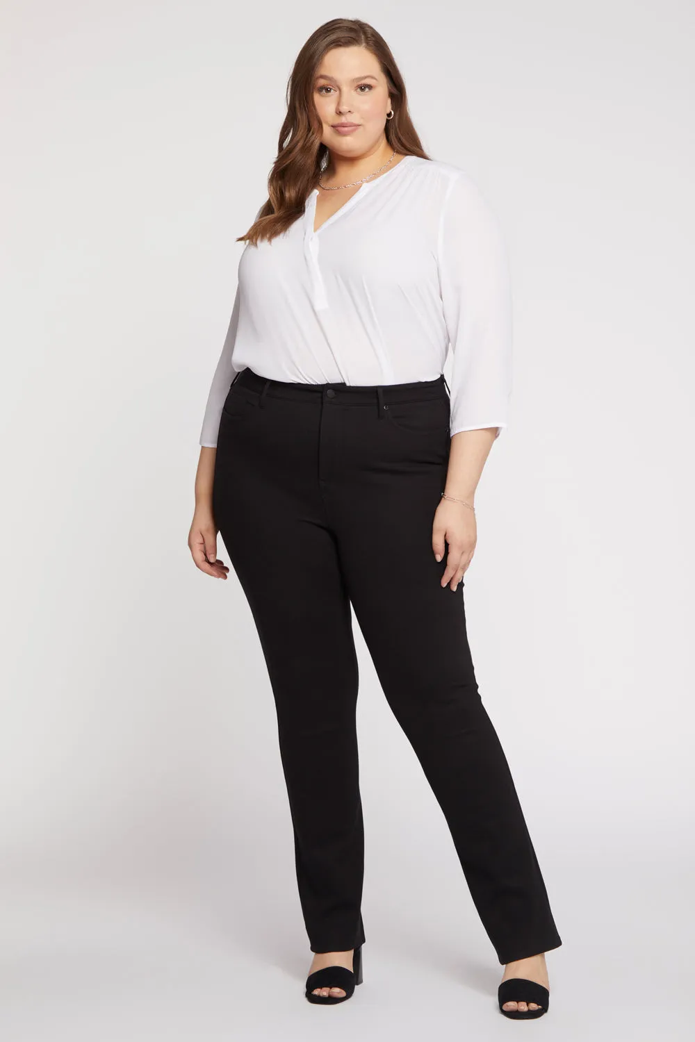 Marilyn Straight Pants In Plus Size - Black sold by NYDJ product image thumbnail 4