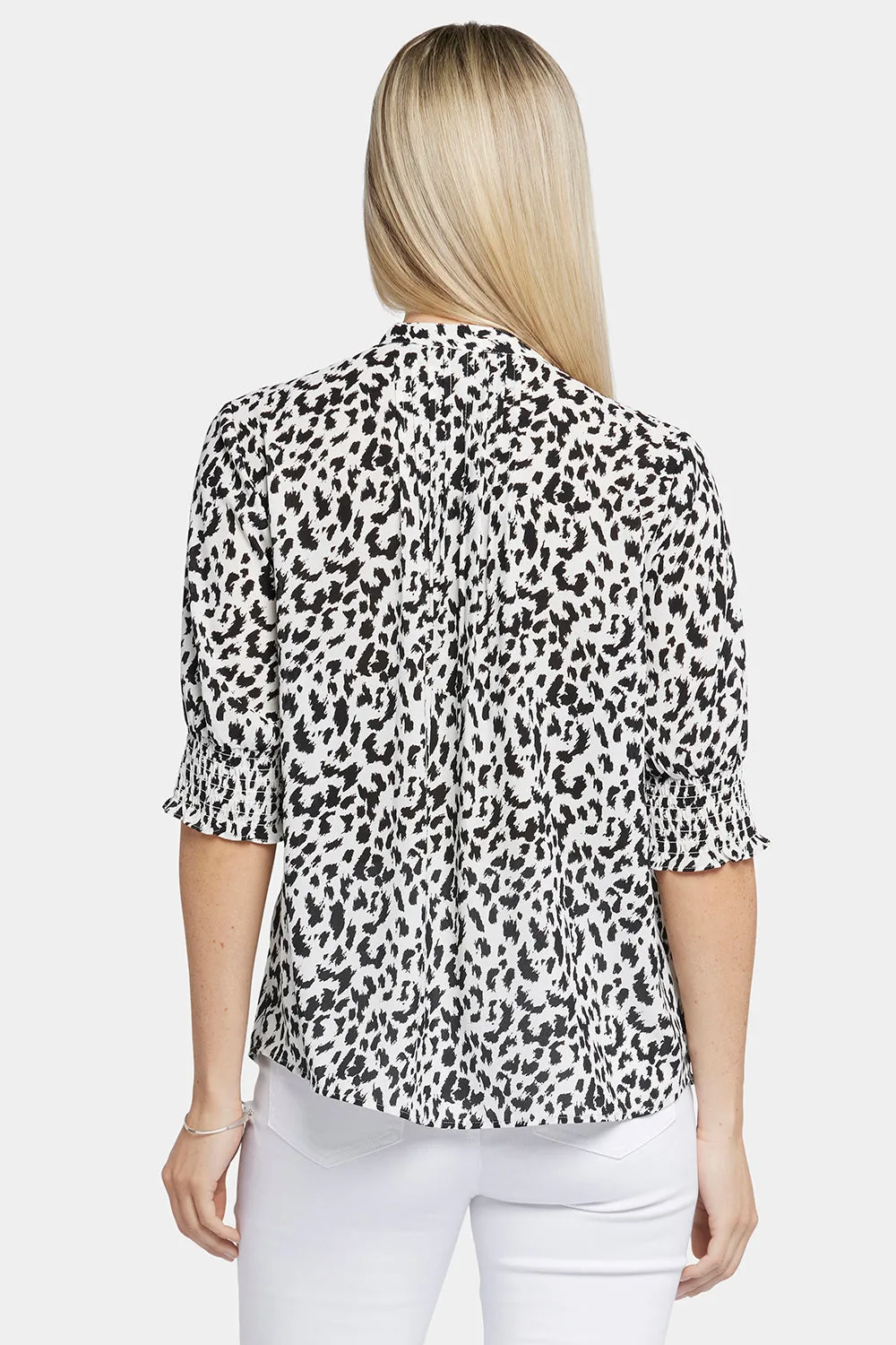 Pleated Short Sleeved Blouse - Gato sold by NYDJ product image thumbnail 2