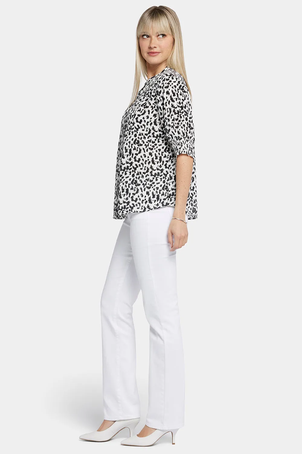 Pleated Short Sleeved Blouse - Gato sold by NYDJ product image thumbnail 3