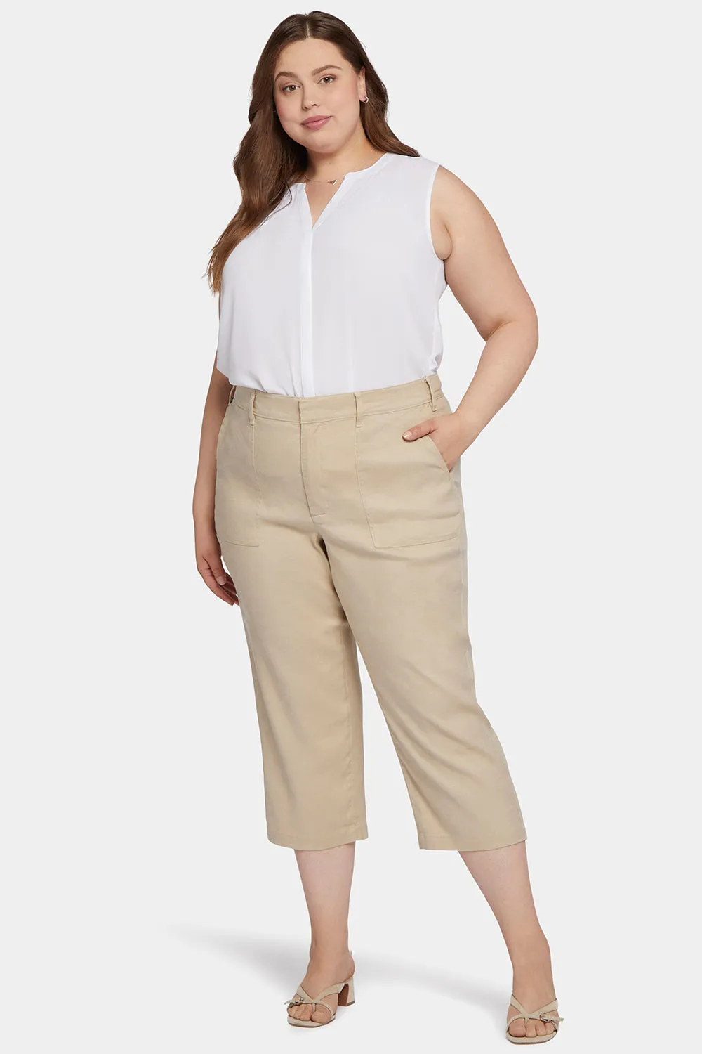 Utility Pants In Plus Size - Feather sold by NYDJ
