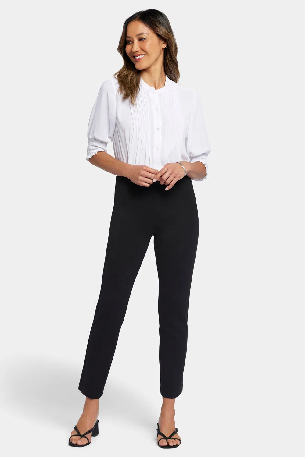 Pull-On Slim Ankle Trouser Pants - Black sold by NYDJ product image thumbnail 4