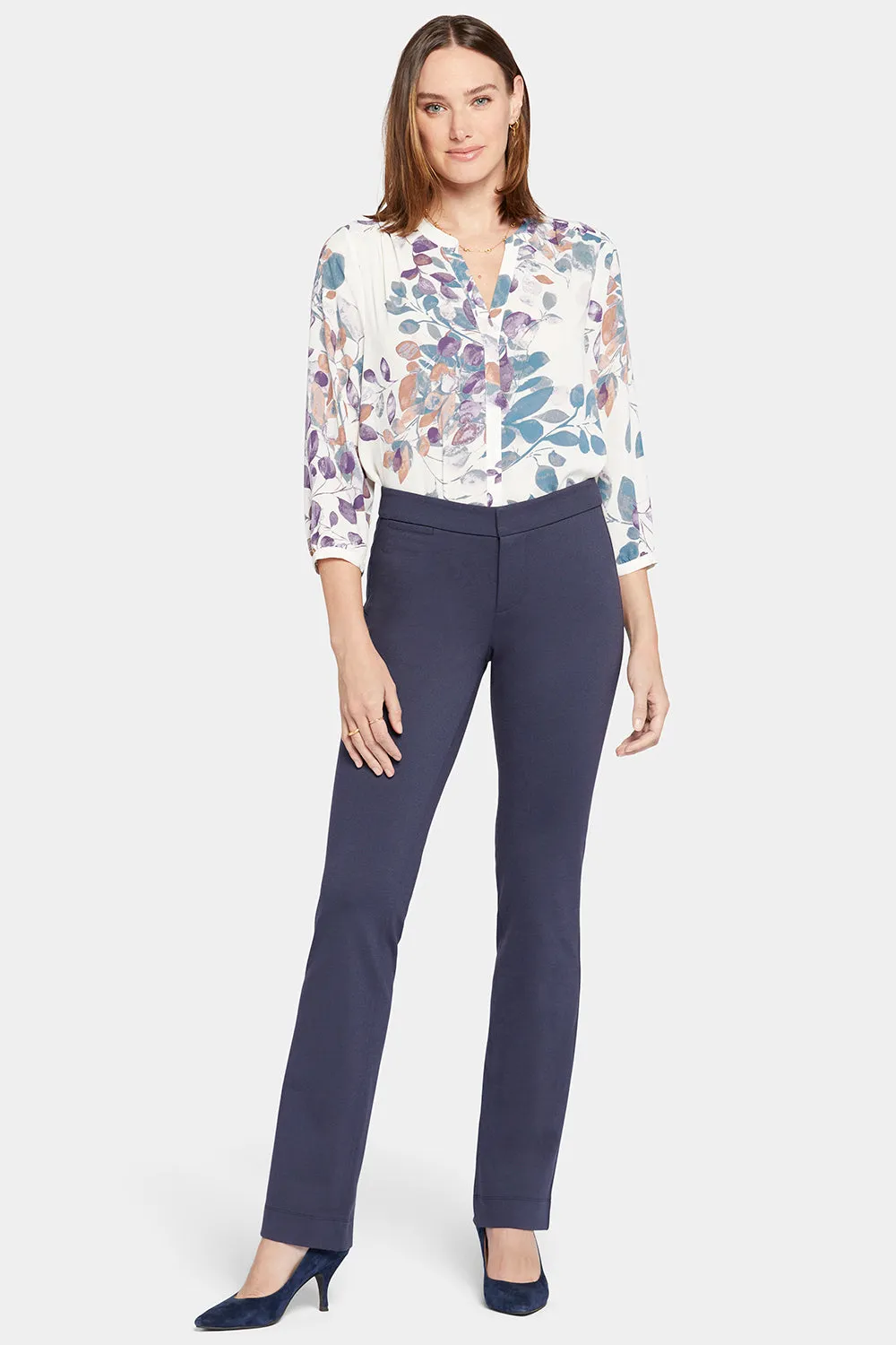 Slim Trouser Pants In Petite - Oxford Navy sold by NYDJ product image thumbnail 4