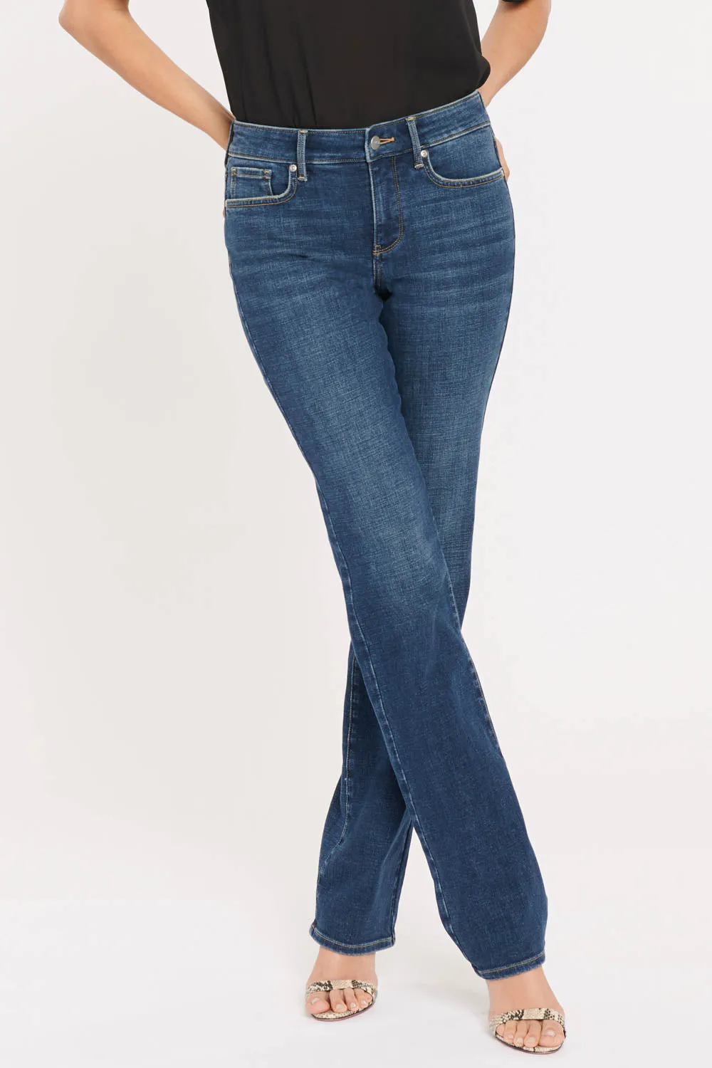 Marilyn Straight Jeans In Petite - Marcel sold by NYDJ product image thumbnail 5