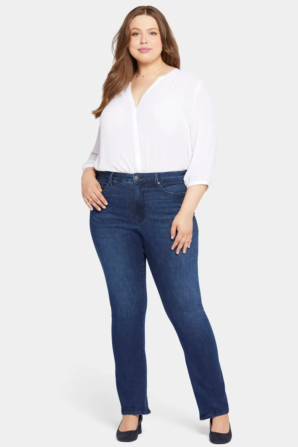 Le Silhouette Slim Bootcut Jeans In Plus Size - Marvelous sold by NYDJ product image thumbnail 4