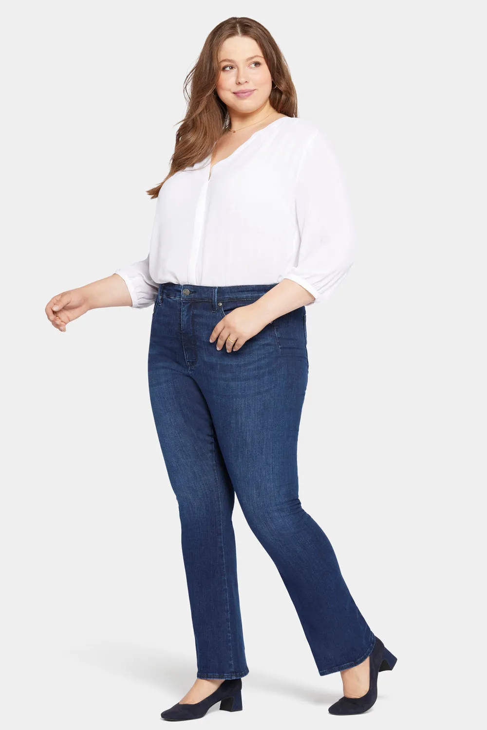 Le Silhouette Slim Bootcut Jeans In Plus Size - Marvelous sold by NYDJ product image thumbnail 5