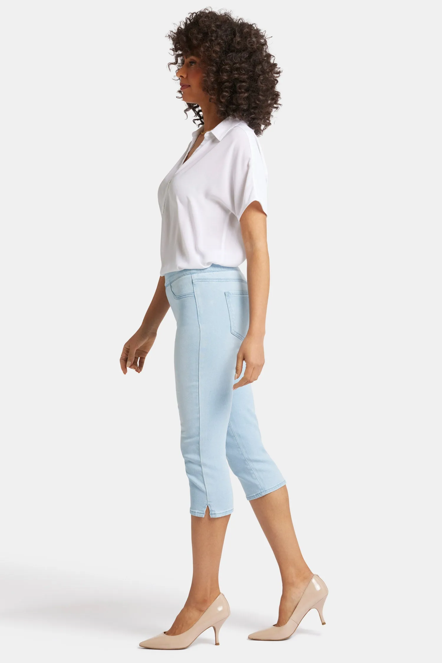 Dakota Crop Pull-On Jeans In Petite - Oceanfront sold by NYDJ product image thumbnail 5