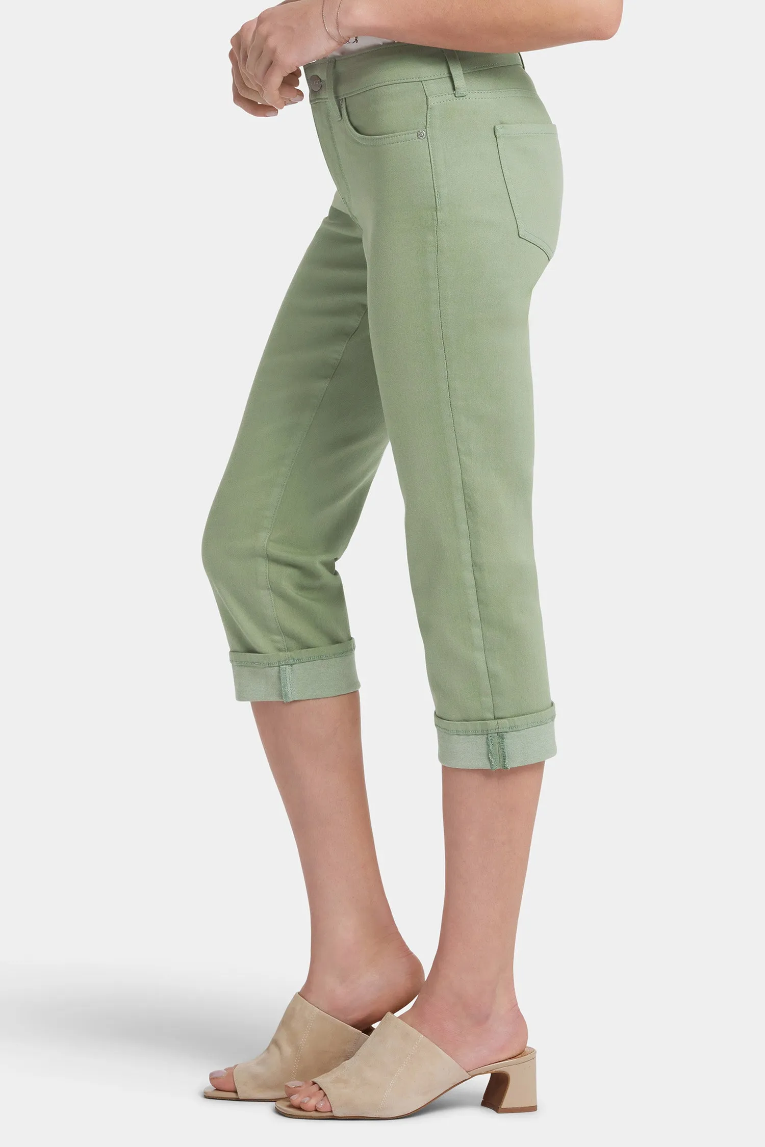 Marilyn Straight Crop Jeans - English Ivy sold by NYDJ product image thumbnail 3