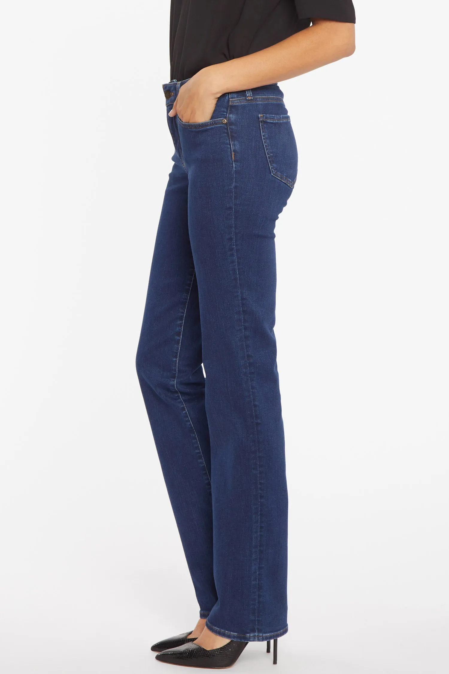 Marilyn Straight Jeans In Petite - Quinn sold by NYDJ product image thumbnail 3