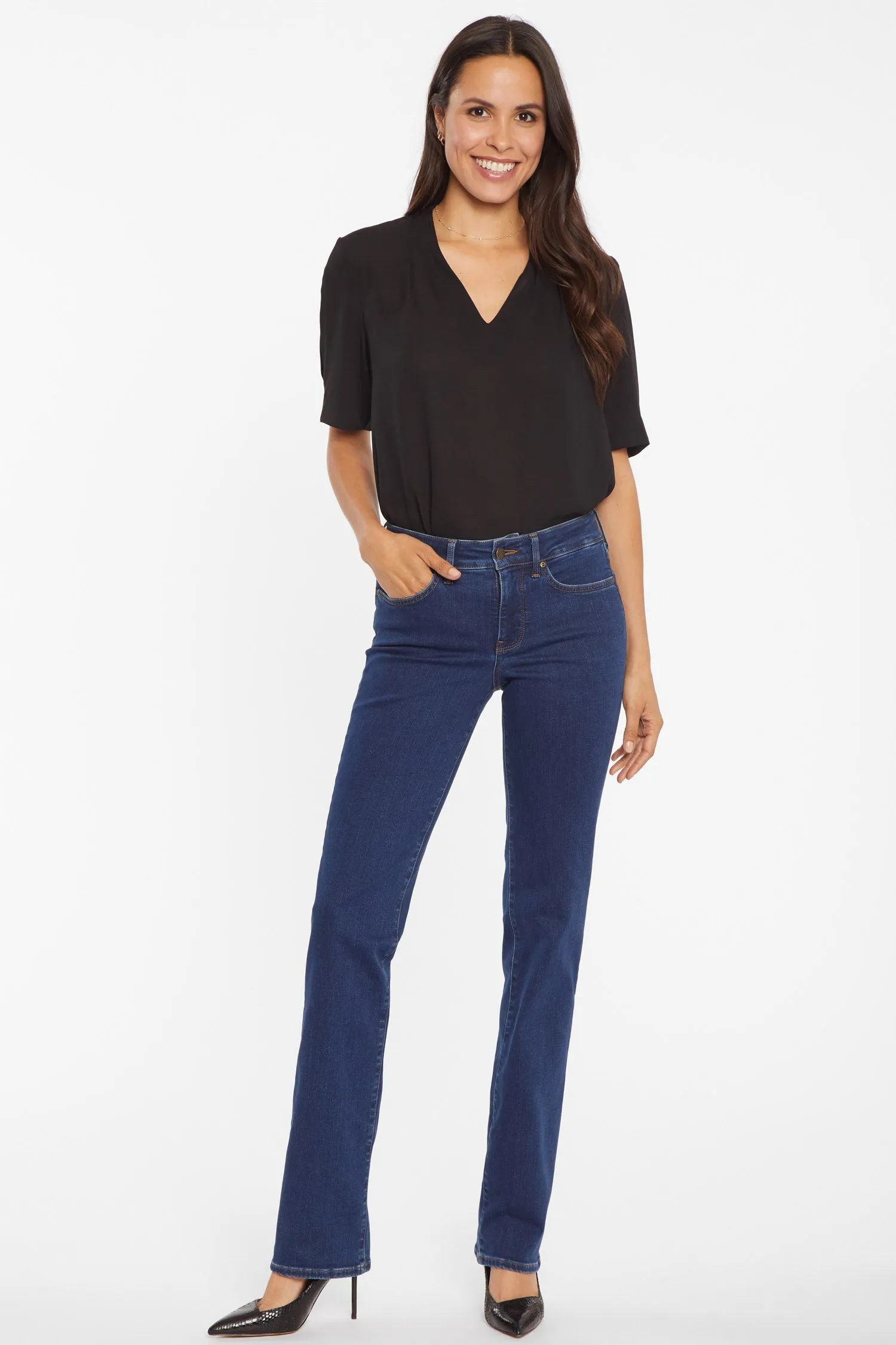 Marilyn Straight Jeans In Petite - Quinn sold by NYDJ