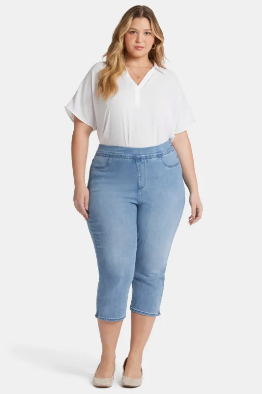 Dakota Crop Pull-On Jeans In Plus Size - Corfu sold by NYDJ