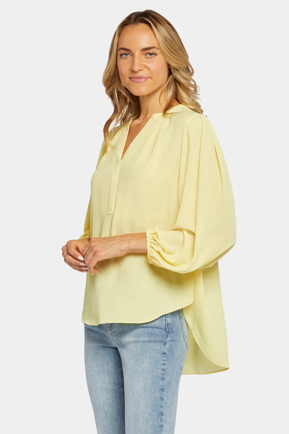 Puff Sleeve Popover Top - Mimosa sold by NYDJ product image thumbnail 4