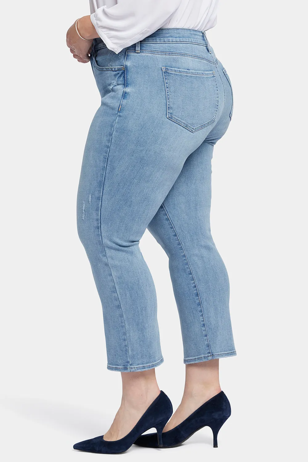 Marilyn Straight Ankle Jeans In Plus Size - Lakefront sold by NYDJ product image thumbnail 3