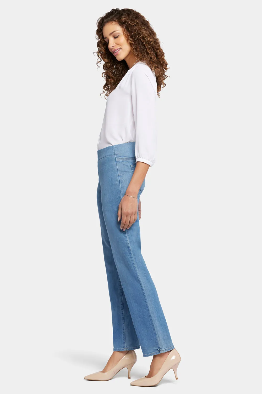 Bailey Relaxed Straight Pull-On Jeans - Nottinghill sold by NYDJ product image thumbnail 5