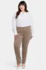 Marilyn Straight Pants In Plus Size - Saddlewood sold by NYDJ