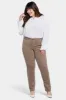 Marilyn Straight Pants In Plus Size - Saddlewood sold by NYDJ