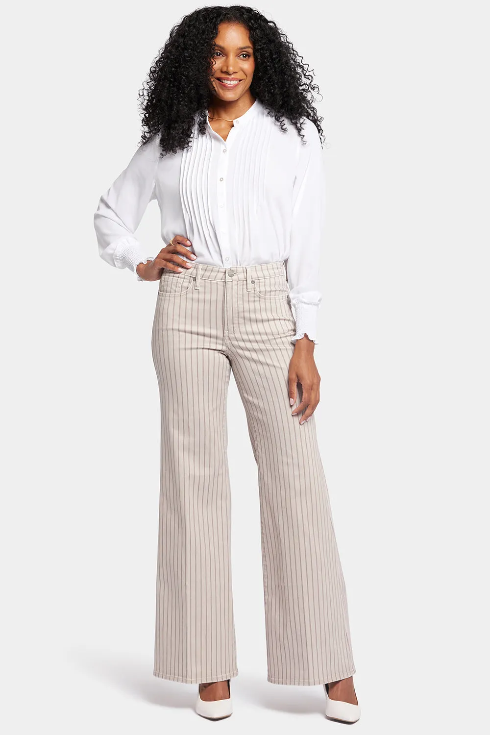 Mia Palazzo Jeans - Coastal Sands Stripe sold by NYDJ