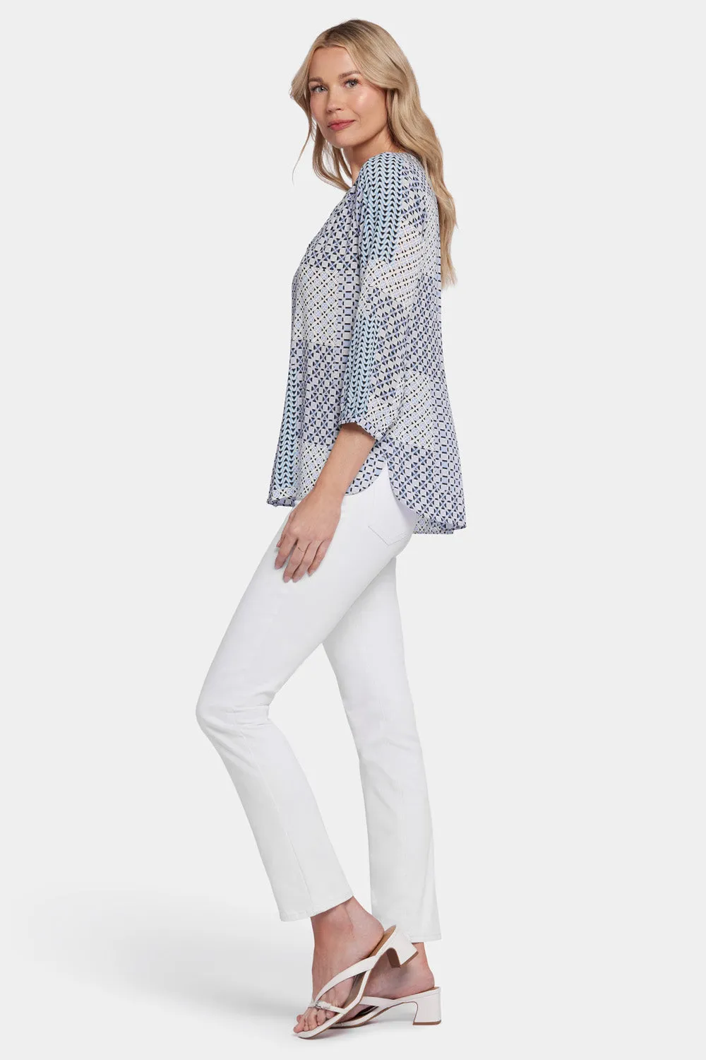Pintuck Blouse - Giona Geo sold by NYDJ product image thumbnail 3