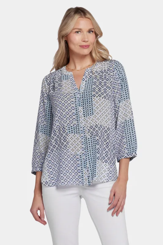 Pintuck Blouse - Giona Geo sold by NYDJ